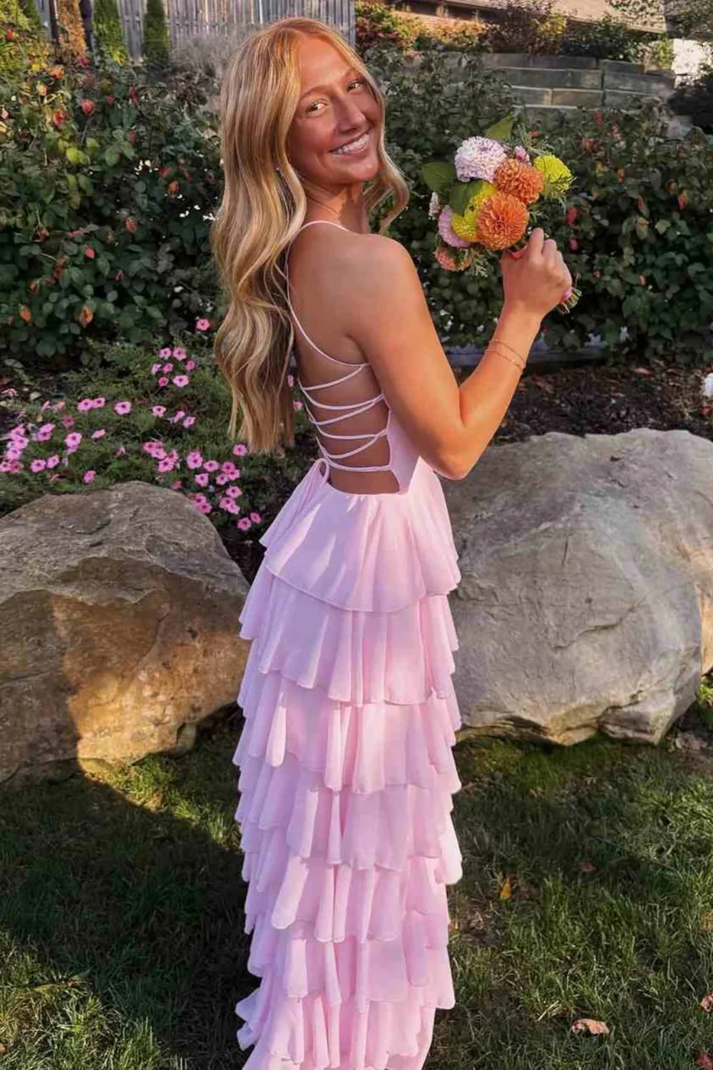 Sweetheart Chiffon High Slit Floor-Length Evening Dress - Chloe Dress