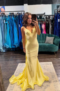 Mermaid Spaghetti Strap Backless Floor-Length Evening Dress - Chloe Dress