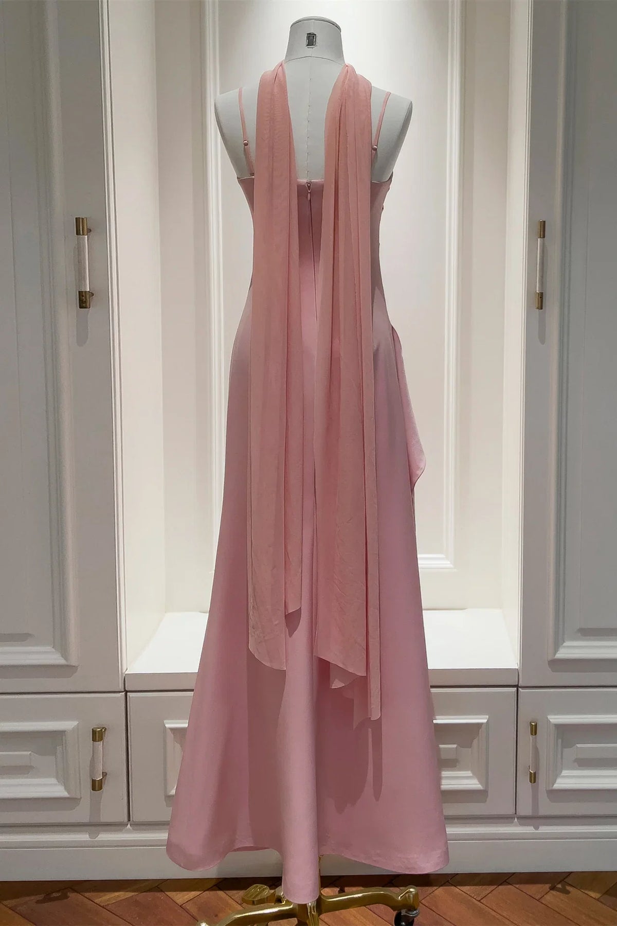 Mermaid Spaghetti Strap High Slit Floor-Length Evening Dress - Chloe Dress
