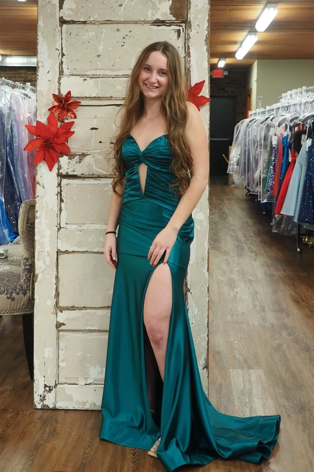 Mermaid Strapless Floor-Length Evening Dress - Chloe Dress