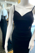 Mermaid V-Neck Mesh Floor-Length Evening Dress - Chloe Dress