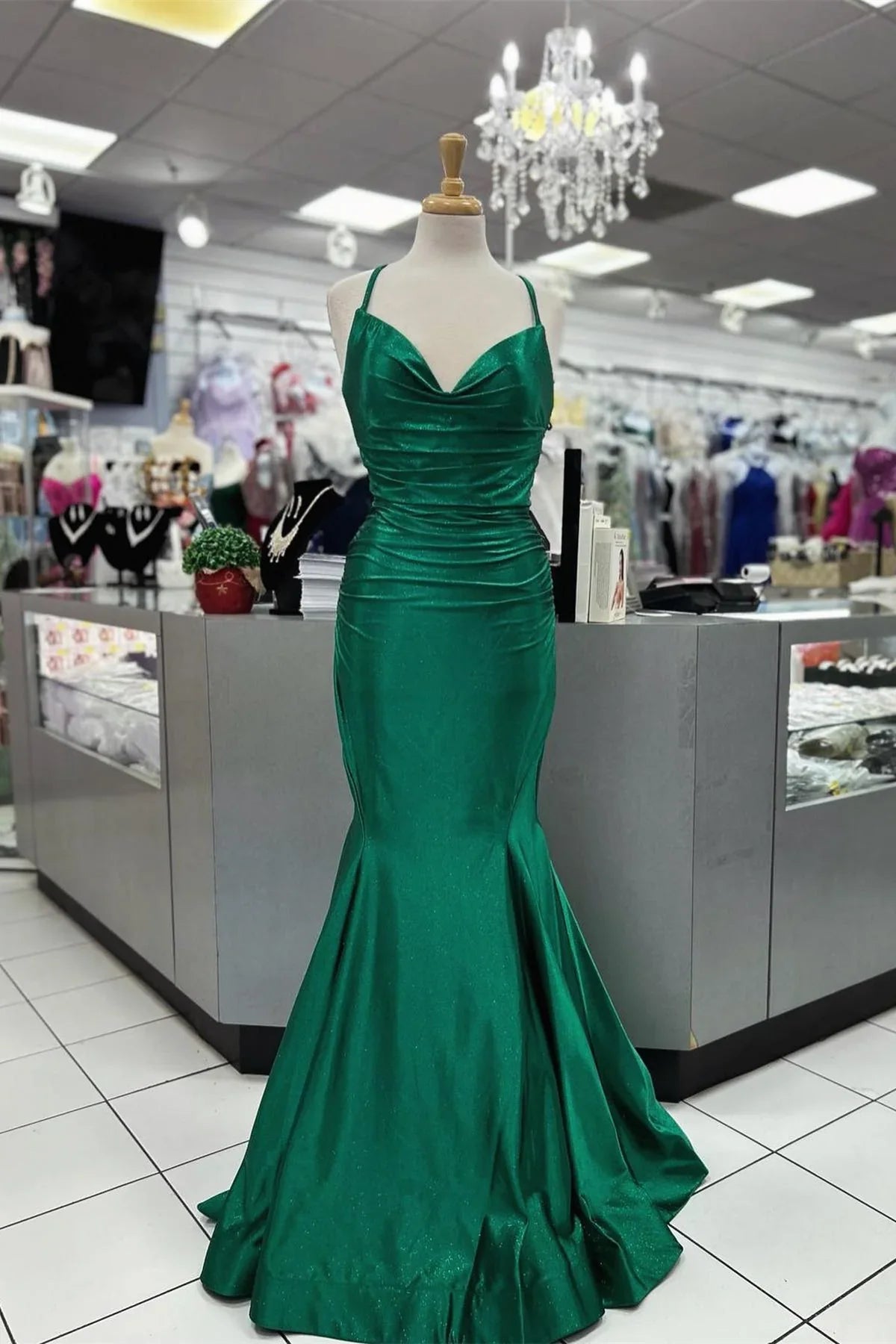 Mermaid Sweetheart Lace Floor-Length Evening Dress - Chloe Dress