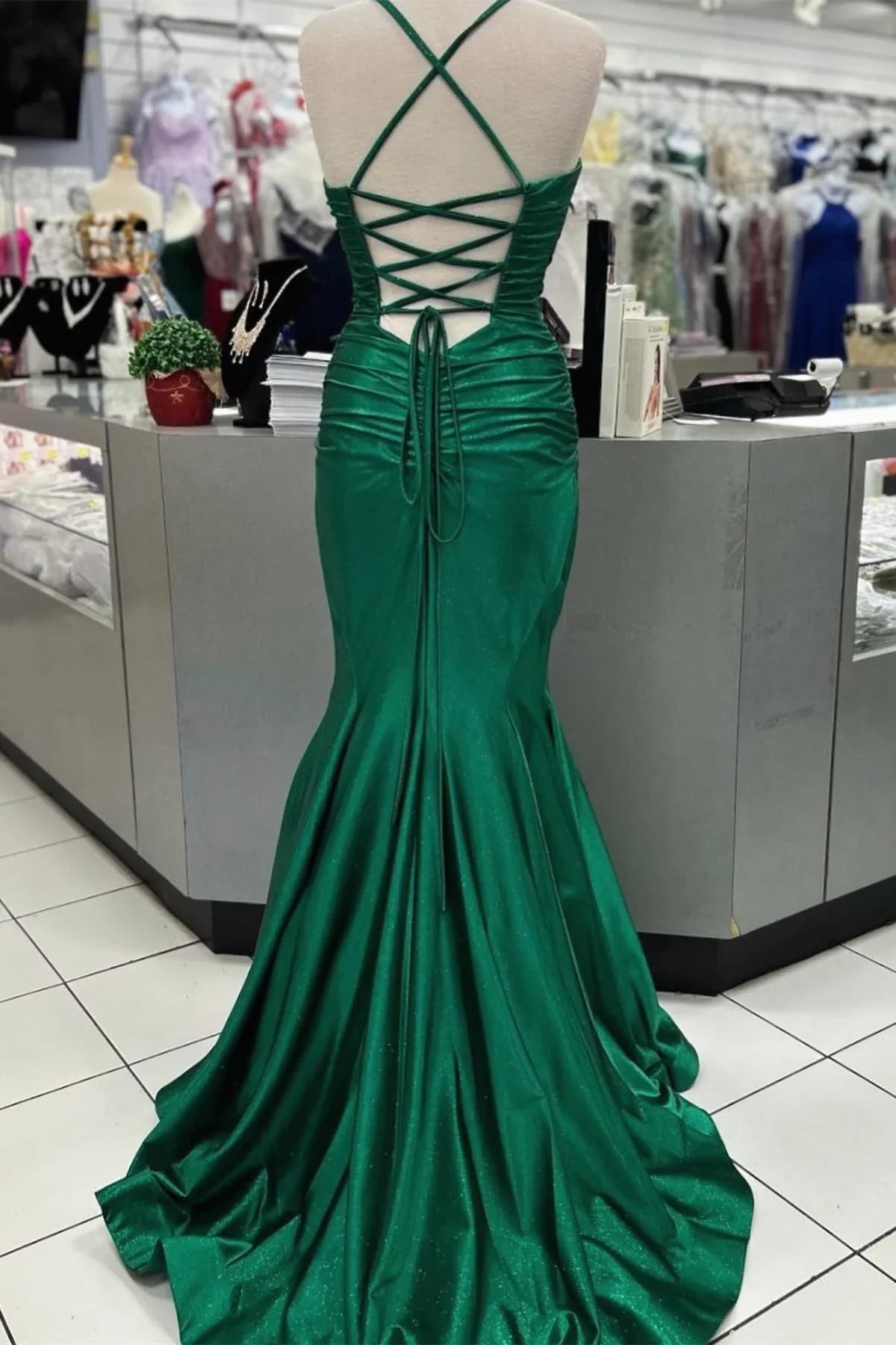 Mermaid Sweetheart Lace Floor-Length Evening Dress - Chloe Dress