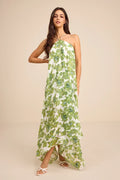 Halter Chiffon Sleeveless Floor-Length Prom Dress - Chloe Dress