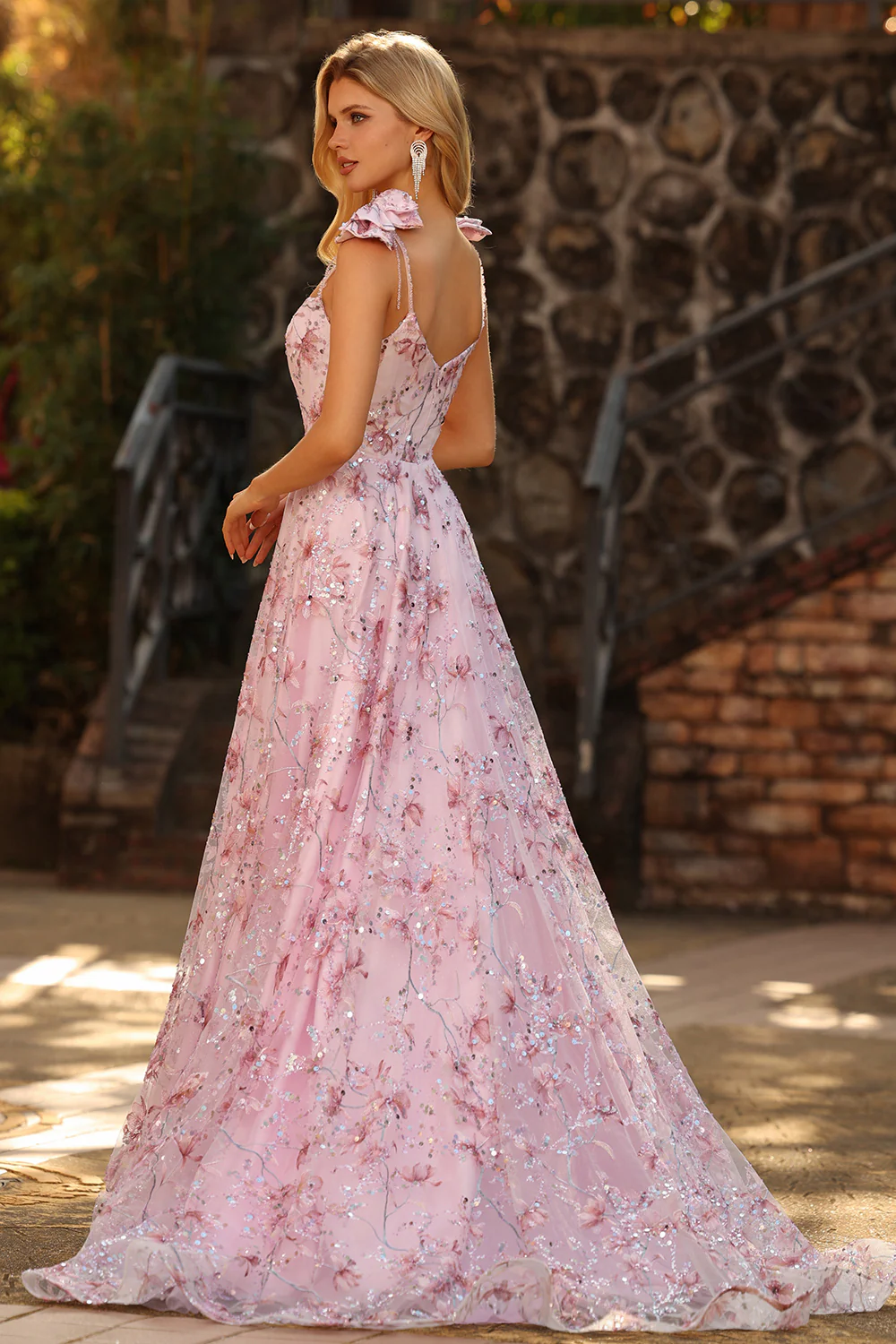 Square Neck Tulle Prom Dress - Chloe Dress