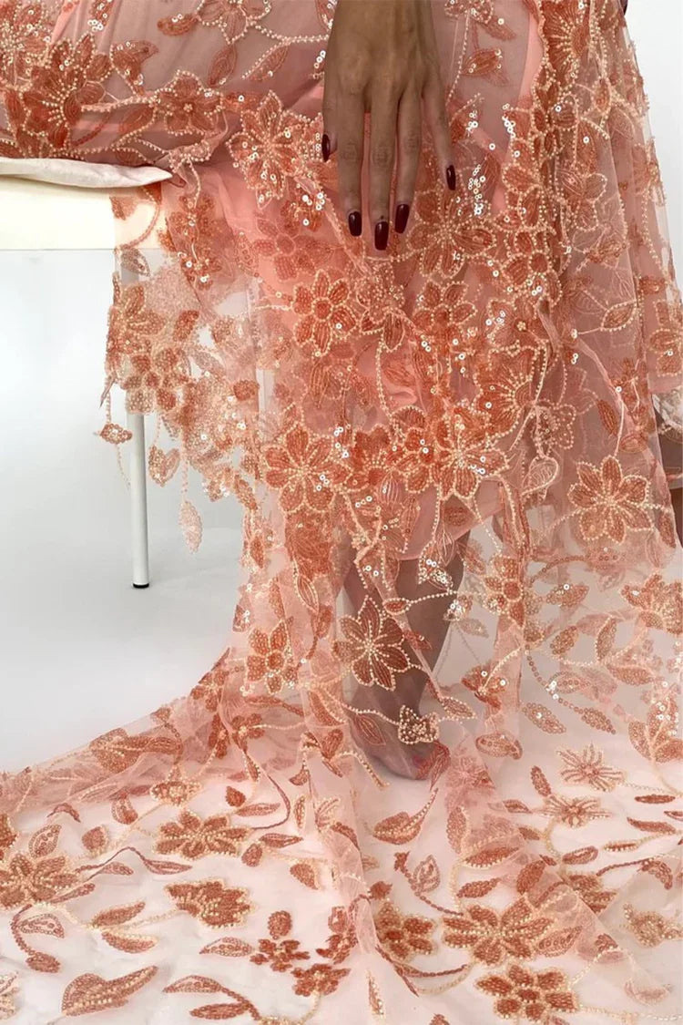 Mermaid Sweetheart Lace Prom Dress - Chloe Dress