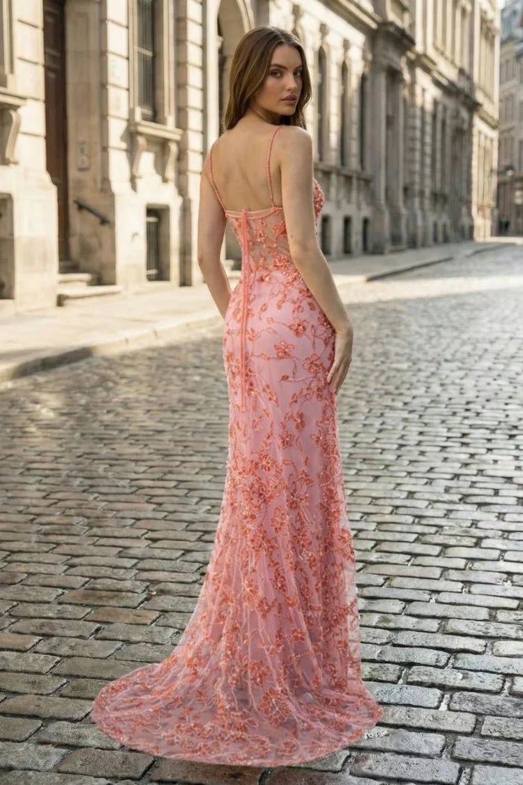Mermaid Sweetheart Lace Prom Dress - Chloe Dress