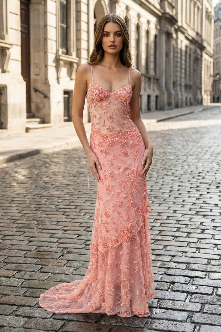 Mermaid Sweetheart Lace Prom Dress - Chloe Dress