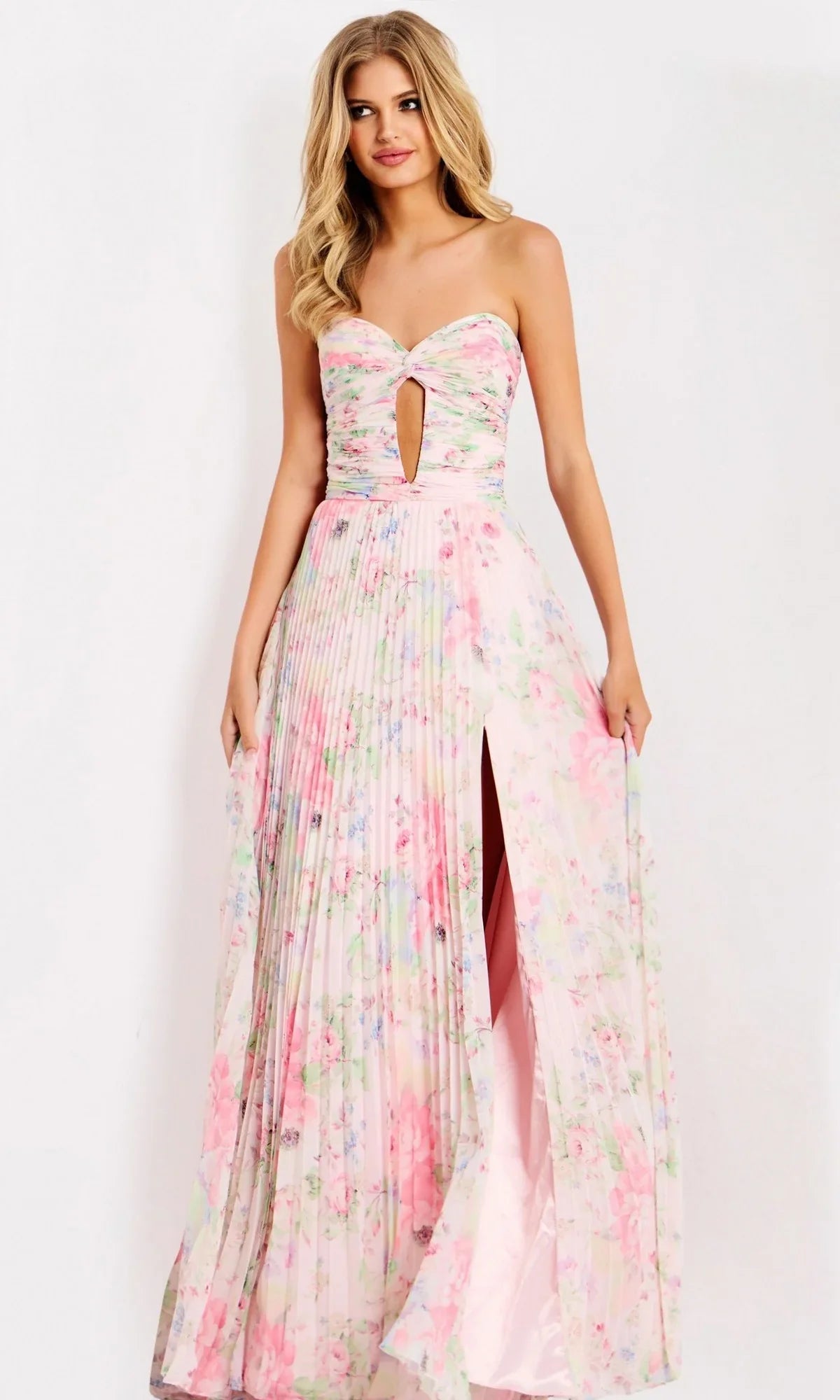 A-Line Sweetheart Chiffon Pleated Floor-Length Prom Dress - Chloe Dress
