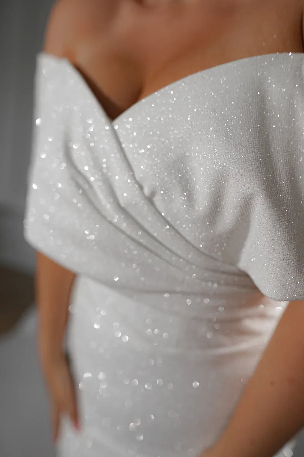 Mermaid Off-Shoulder Sleeveless Floor-Length Wedding Dress - Chloe Dress