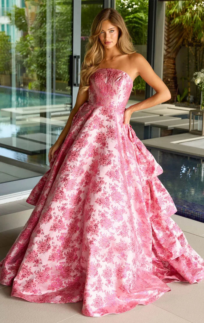Ball Gown Sweetheart Lace Sleeveless Train Prom Gown - Chloe Dress