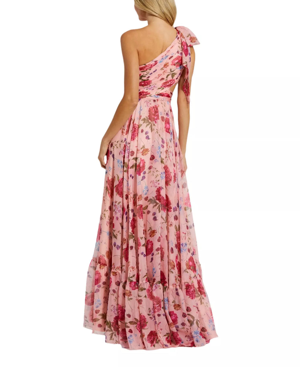 One-Shoulder Sleeveless Cutout Floor-Length Prom Dress - Chloe Dress