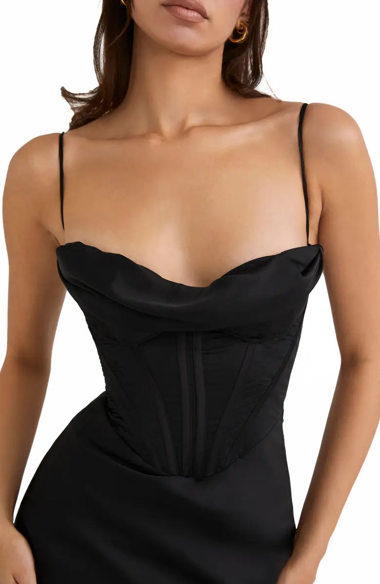 Lace-Up Back Prom Dress - Chloe Dress