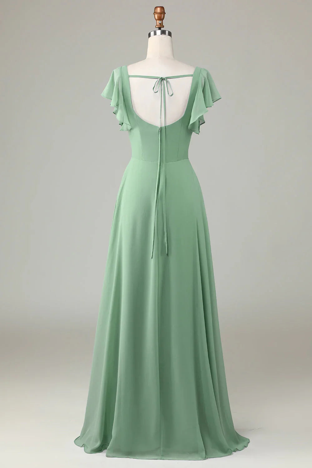 Square Neck Wedding Dress - Chloe Dress