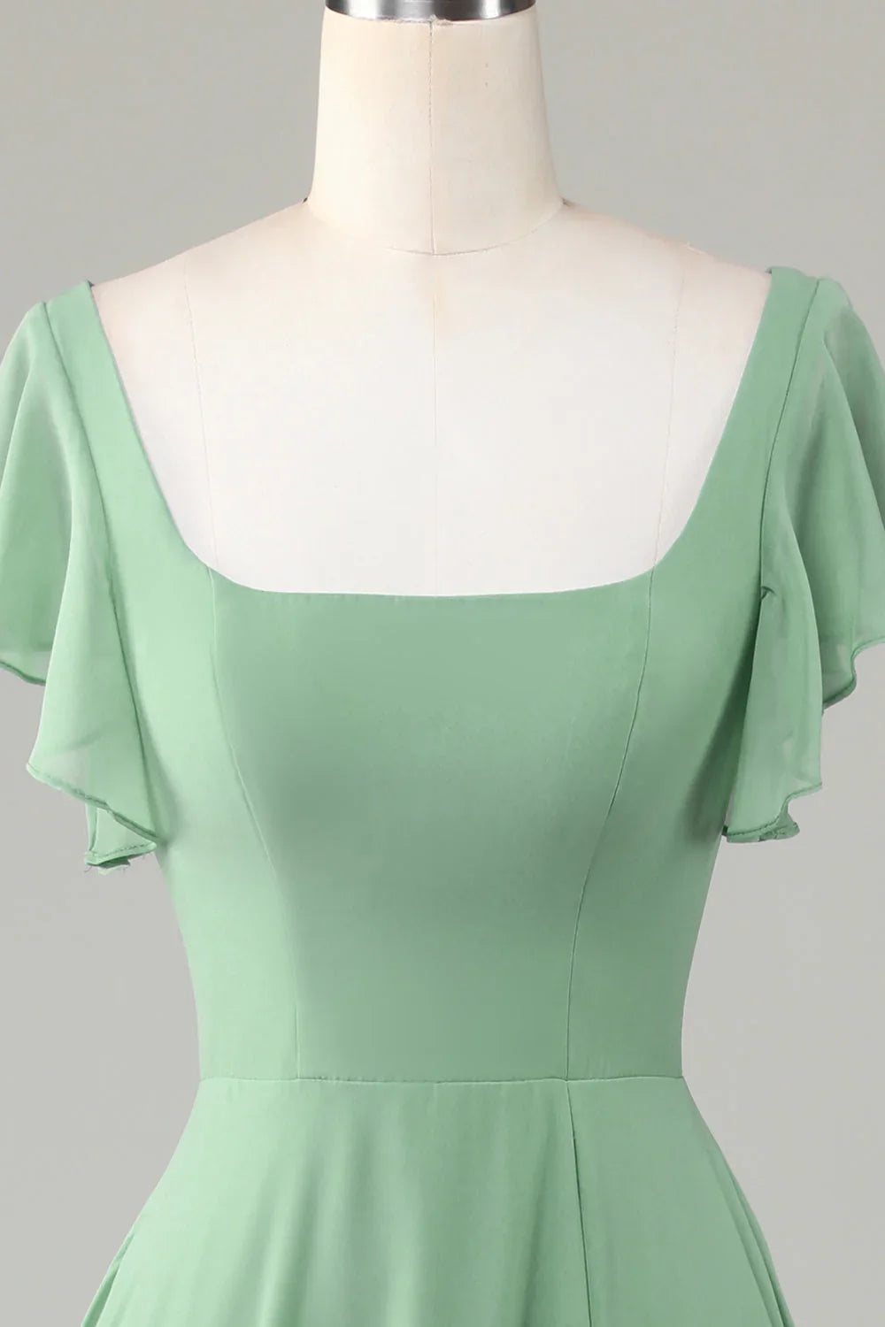 Square Neck Wedding Dress - Chloe Dress