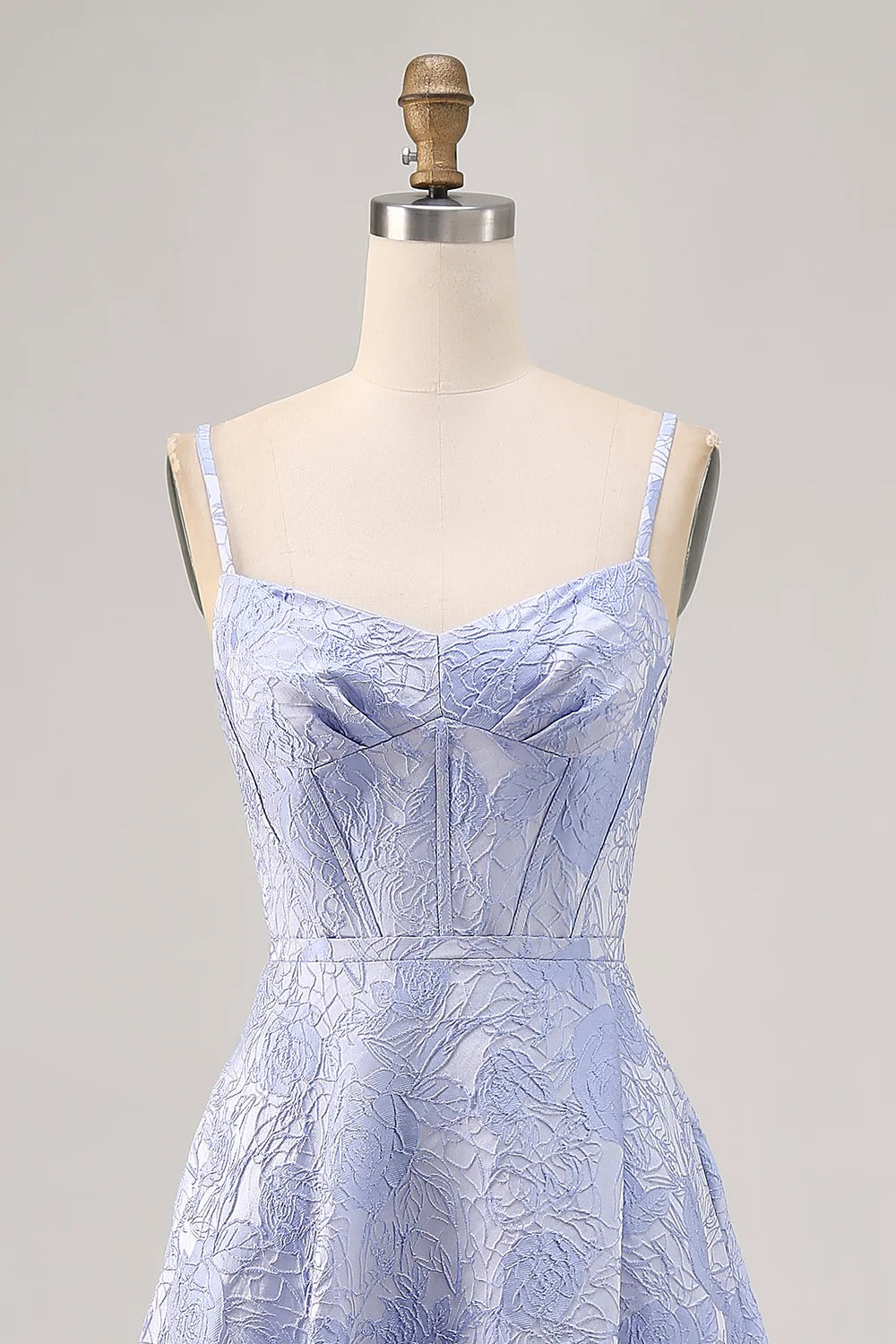 Lavender A-Line Spaghetti Strap Floor-Length Dress - Chloe Dress
