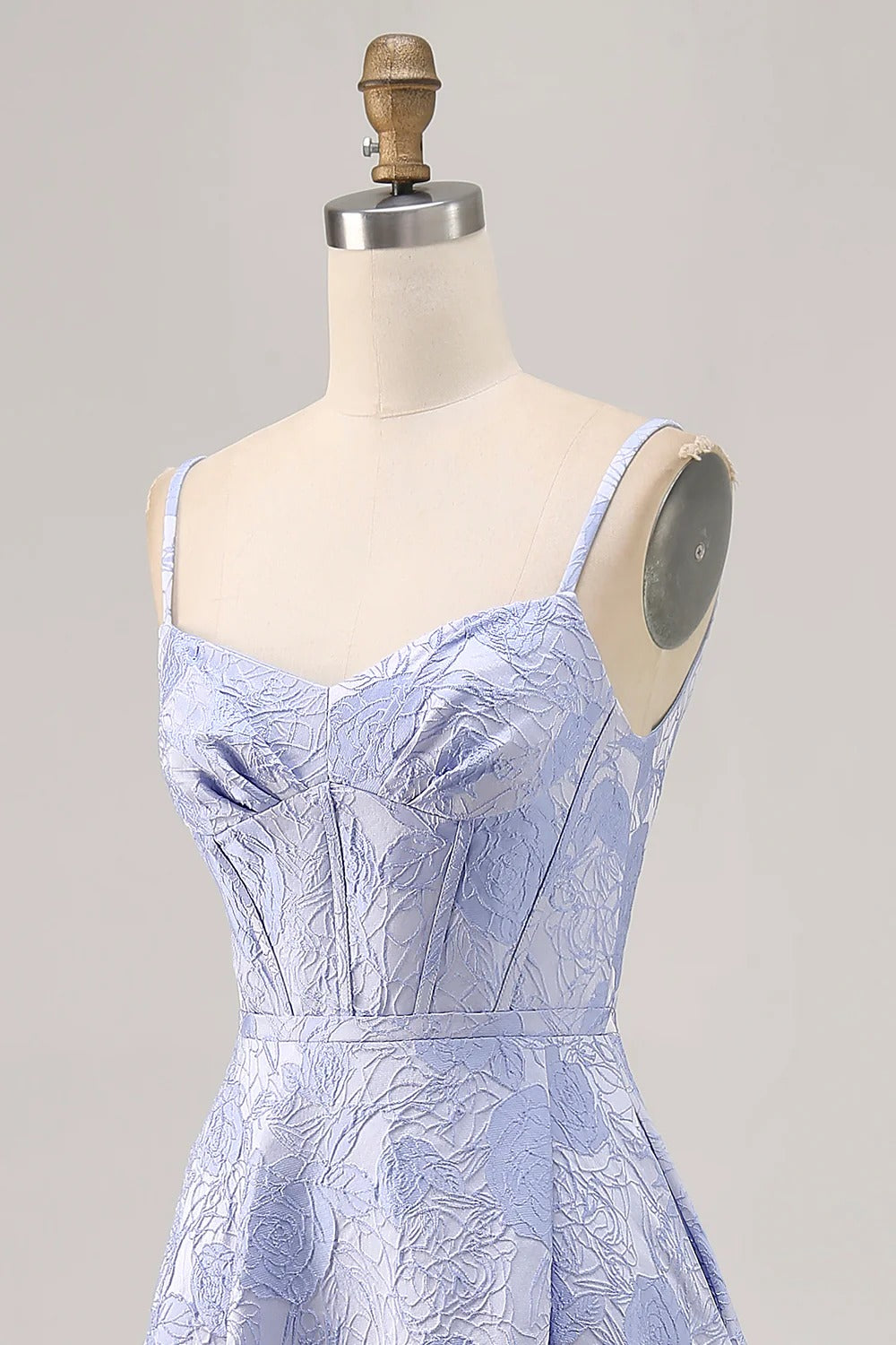 Lavender A-Line Spaghetti Strap Floor-Length Dress - Chloe Dress