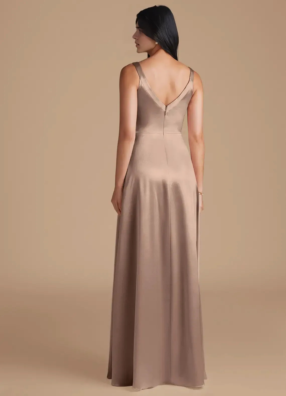A-Line Square Neck Sleeveless Floor-Length Wedding Dress - Chloe Dress