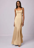Mermaid Spaghetti Strap Satin Floor-Length Wedding Dress - Chloe Dress