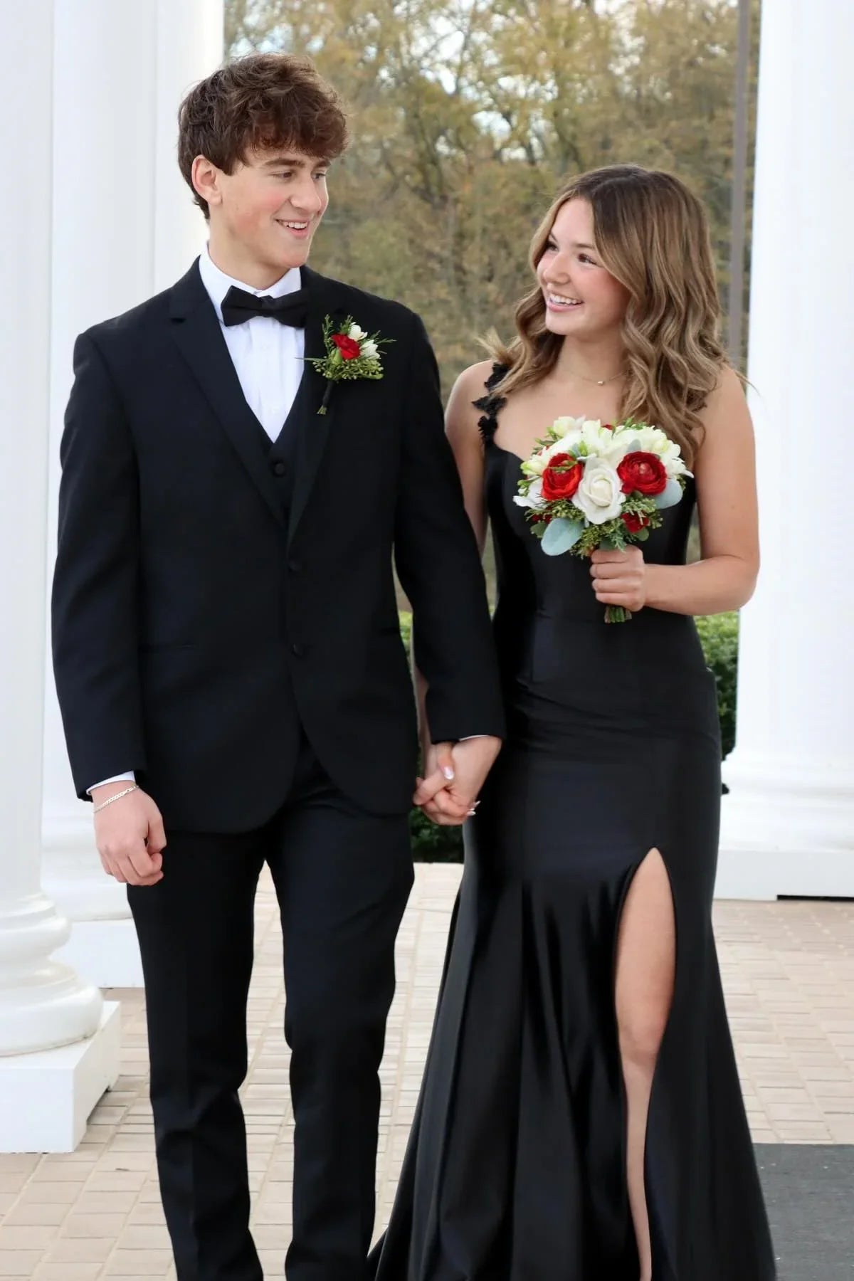 Sweetheart Satin Open Back High Slit Floor-Length Prom Dress - Chloe Dress