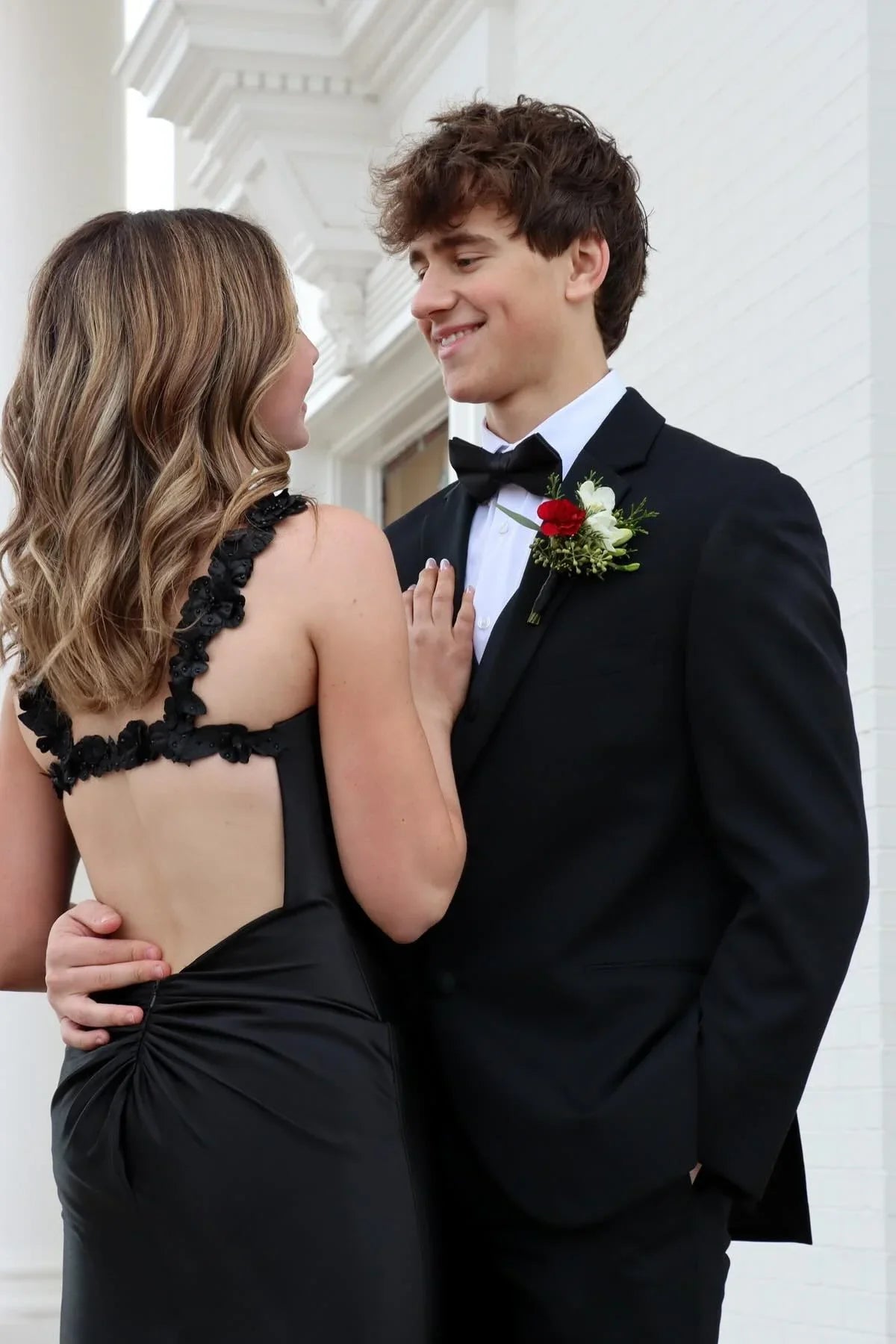 Sweetheart Satin Open Back High Slit Floor-Length Prom Dress - Chloe Dress