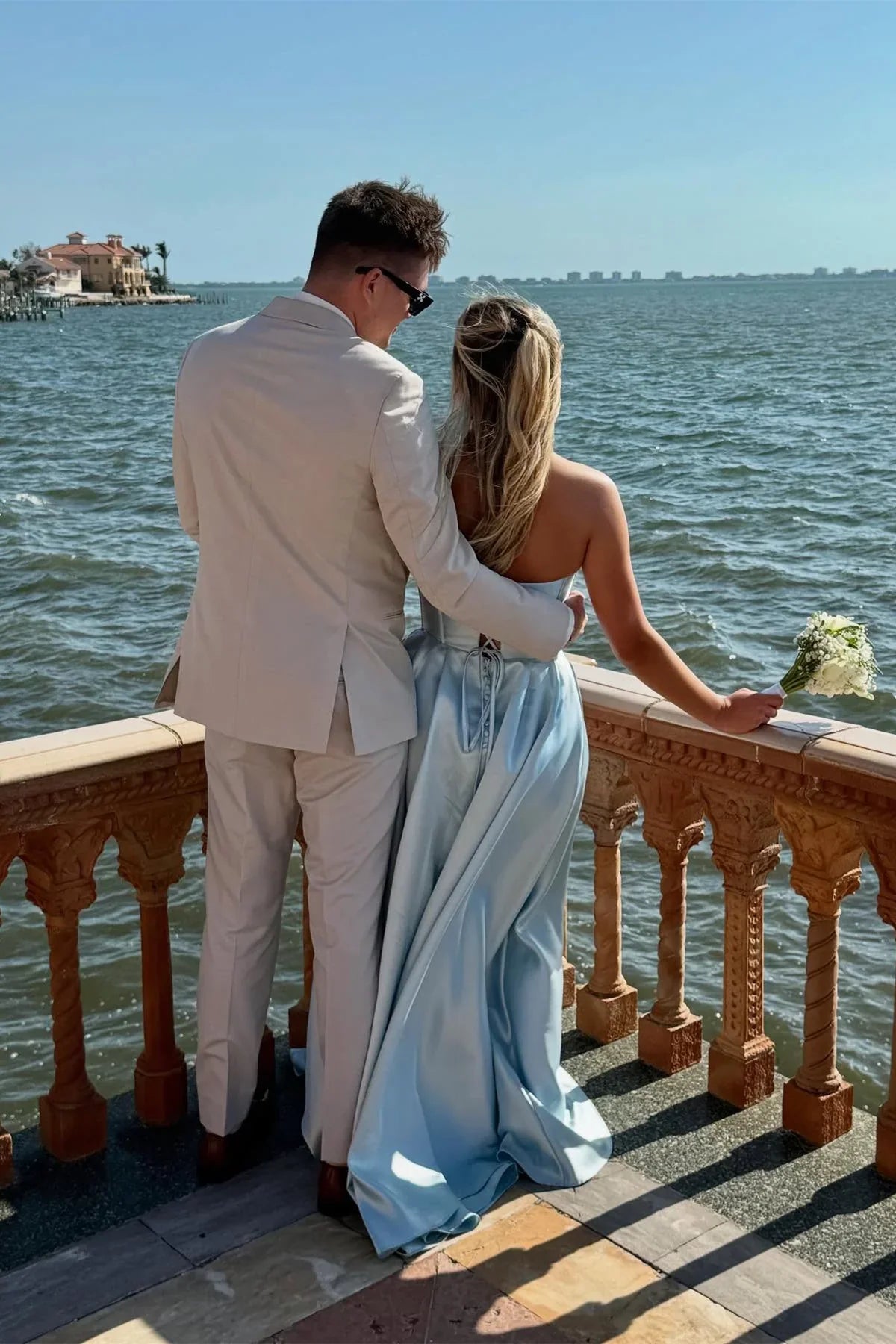 Sweetheart Satin High Slit Floor-Length Prom Dress - Chloe Dress