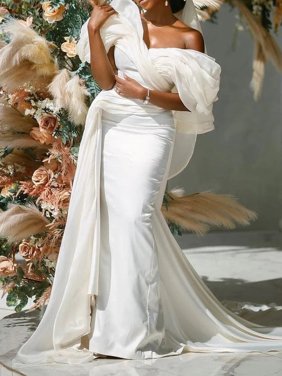 Off-Shoulder Wedding Dress - Chloe Dress
