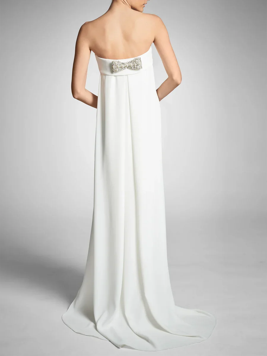 Strapless Sleeveless Wedding Dress - Chloe Dress