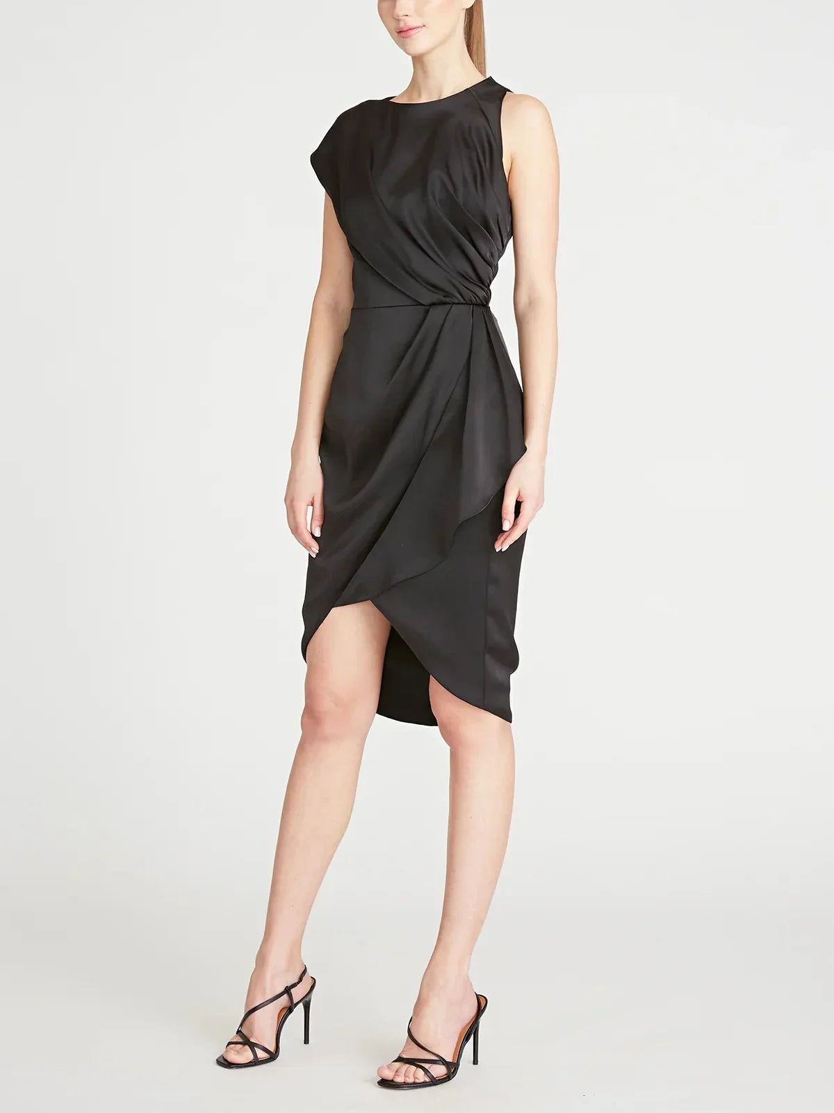 A-Line Sleeveless Ruffled Knee-Length Dress - Chloe Dress
