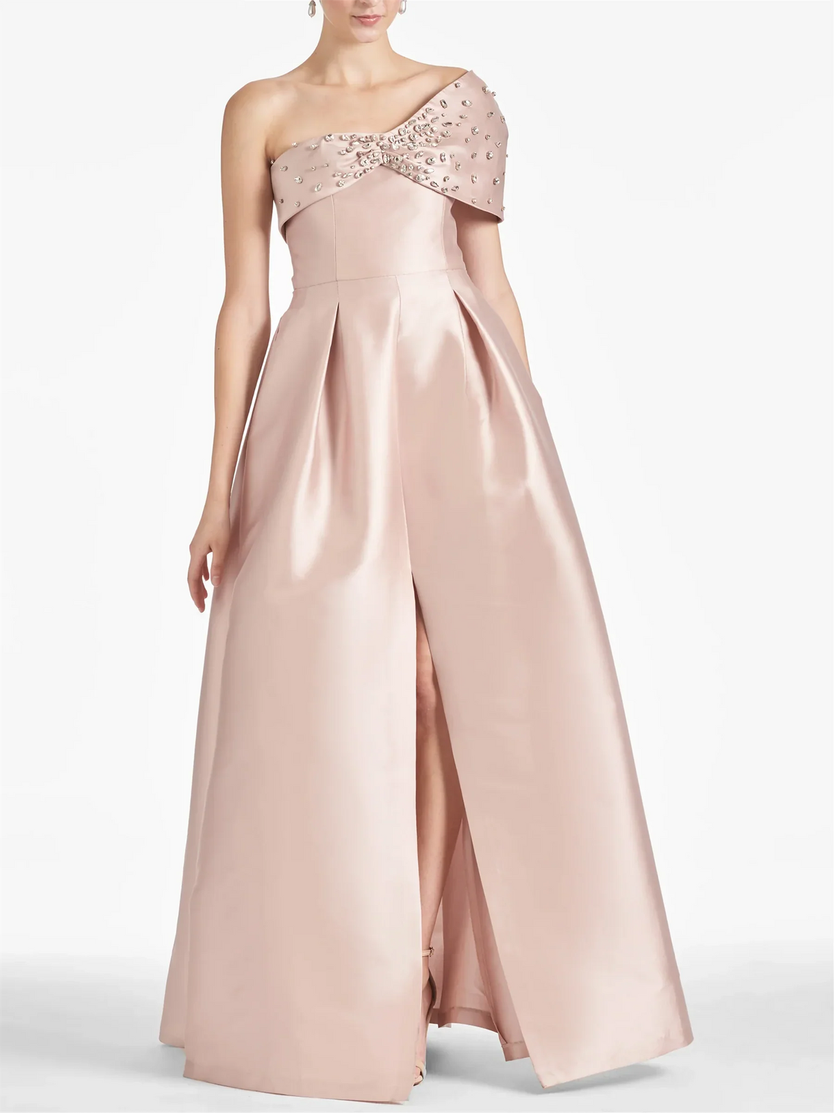 A-Line One-Shoulder Floor-Length Dress - Chloe Dress