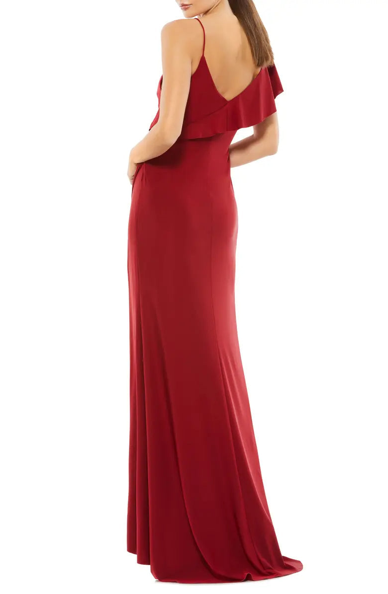 One-Shoulder Backless High Slit Prom Dress - Chloe Dress