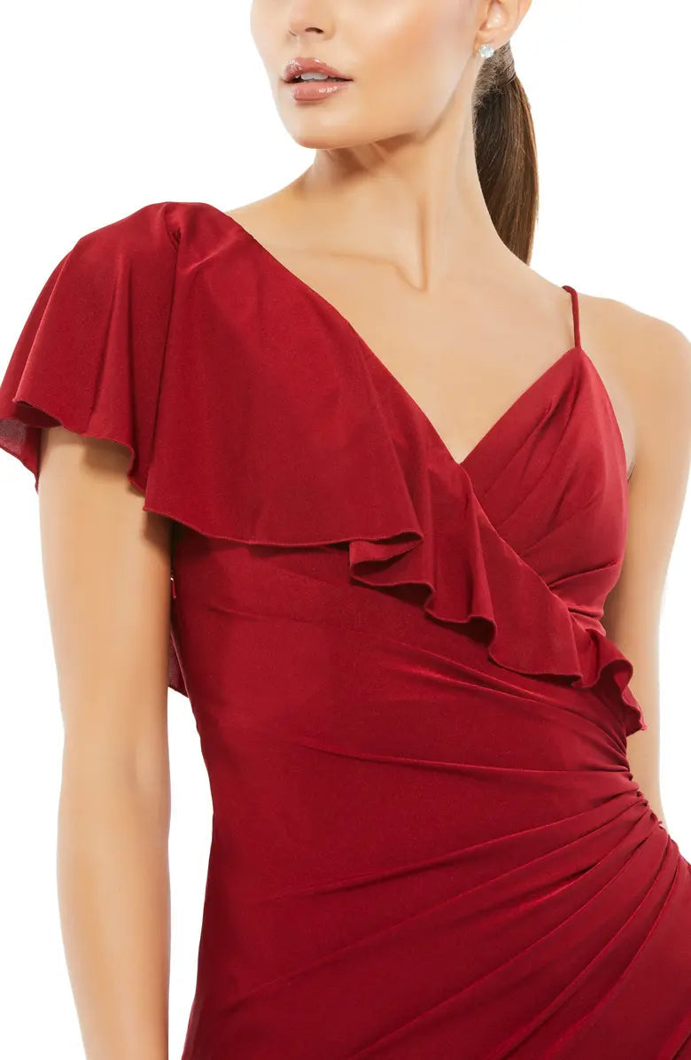 One-Shoulder Backless High Slit Prom Dress - Chloe Dress