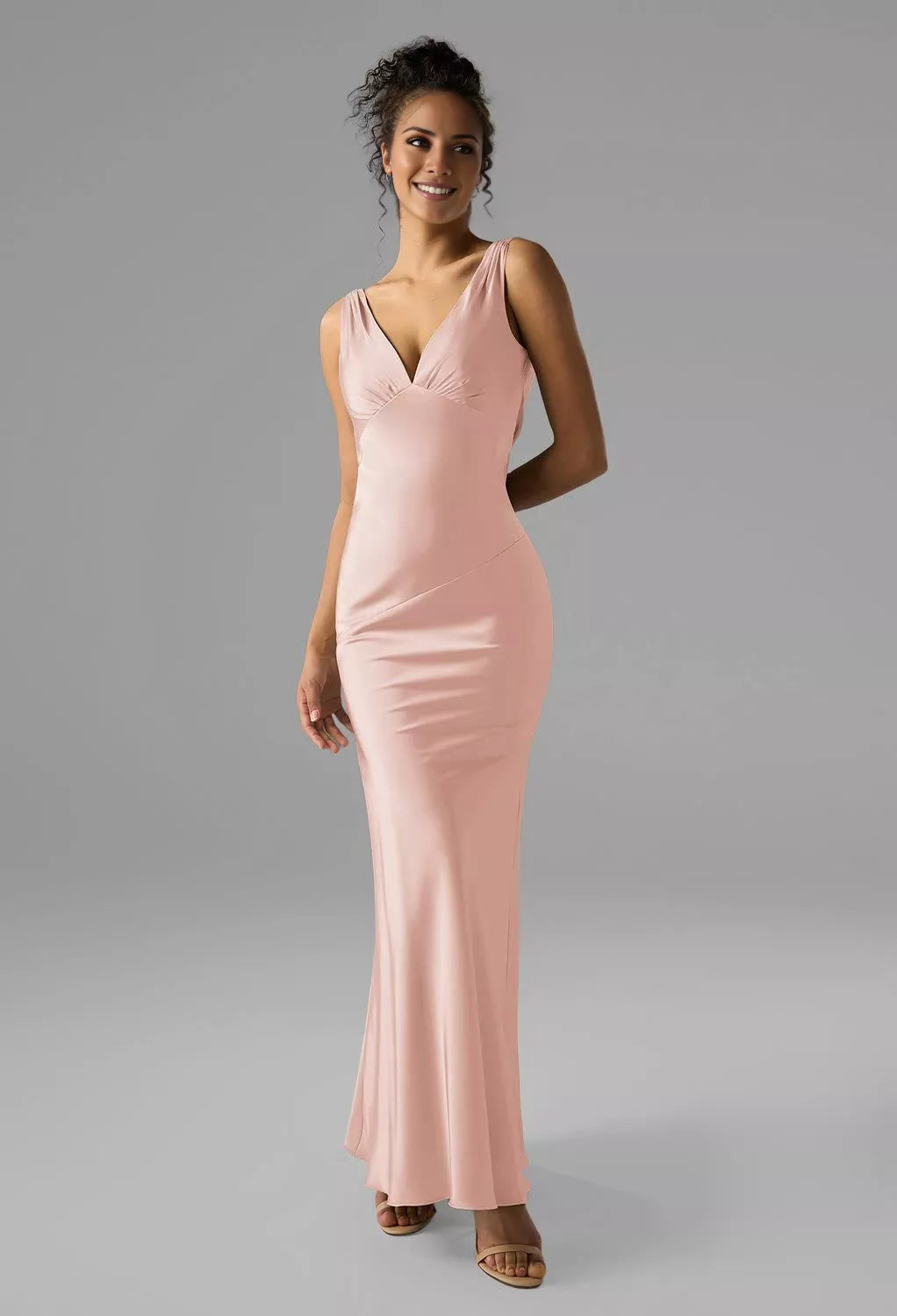 Mermaid V-Neck Sleeveless Backless Floor-Length Wedding Dress - Chloe Dress