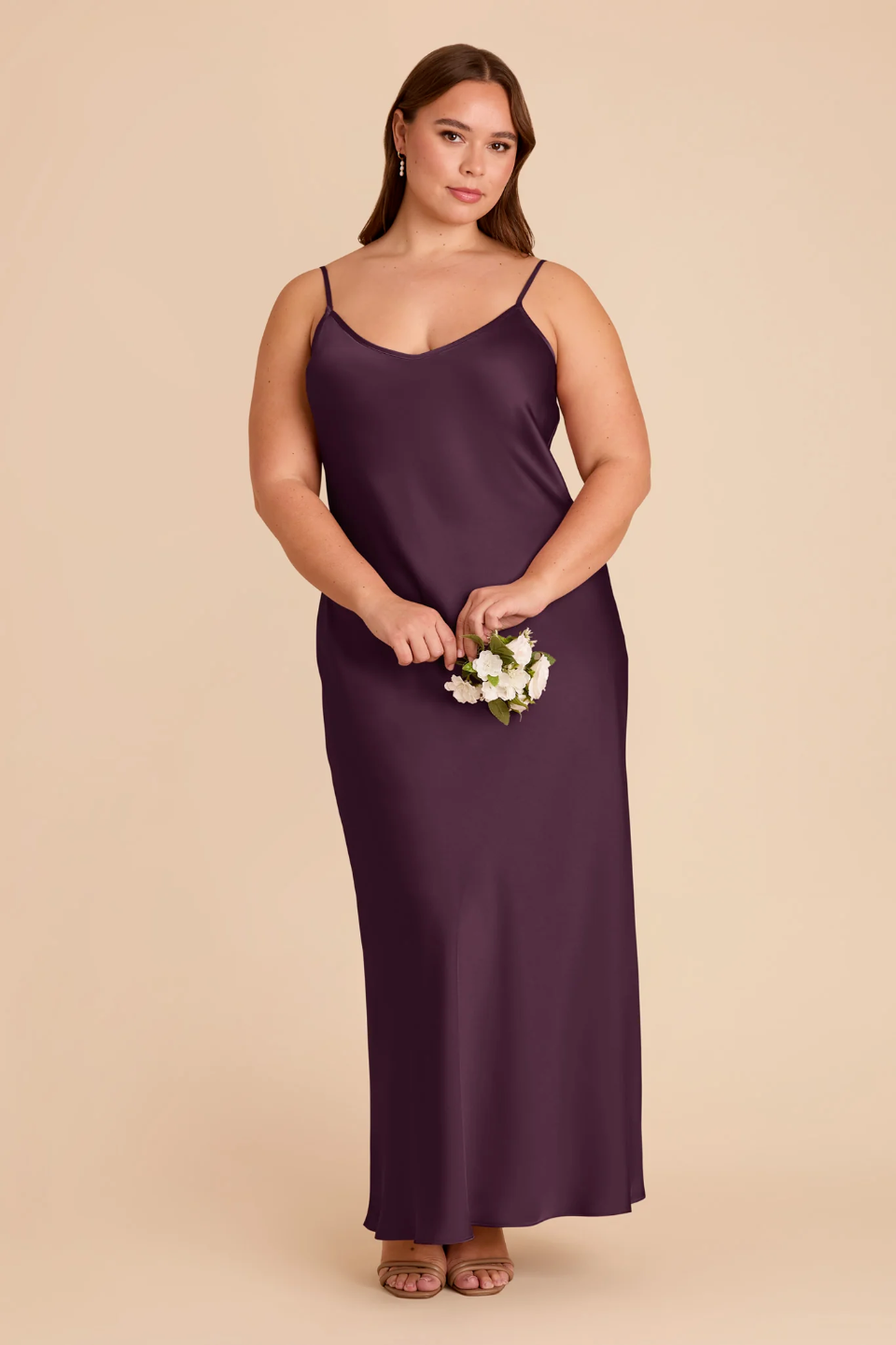 Spaghetti Strap Satin Mini Wedding Dress - Chloe Dress