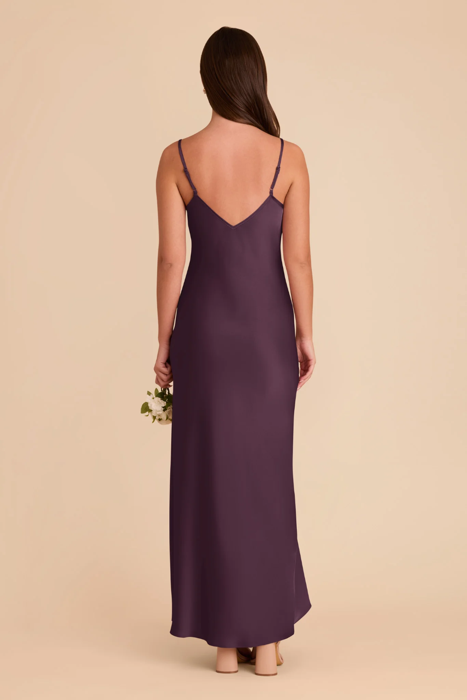 Spaghetti Strap Satin Mini Wedding Dress - Chloe Dress