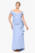 Off-Shoulder Sleeveless Backless Pleated Floor-Length Dress - Chloe Dress