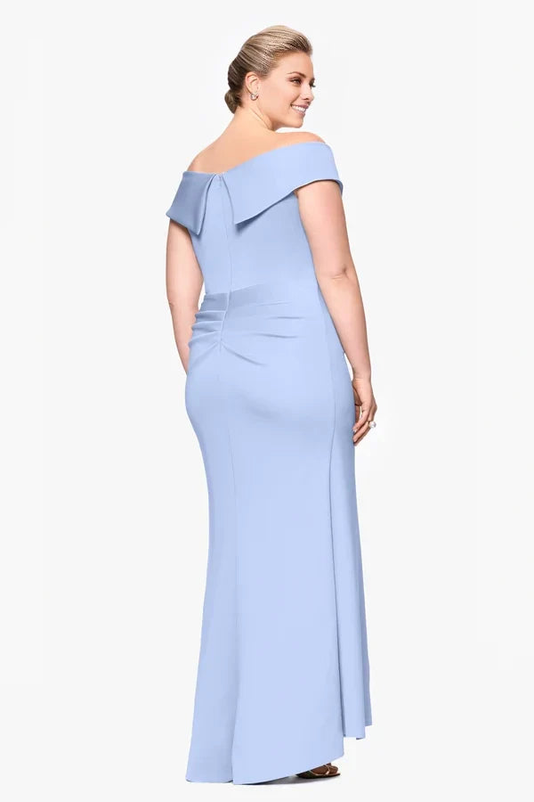 Off-Shoulder Sleeveless Backless Pleated Floor-Length Dress - Chloe Dress