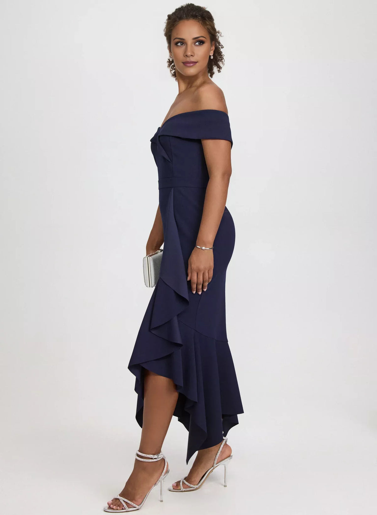 Off-Shoulder Sleeveless Backless High Slit Evening Dress - Chloe Dress