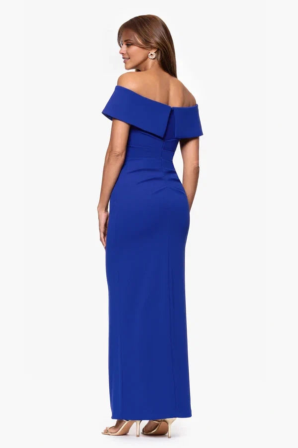 Off-Shoulder Sleeveless Backless High Slit Floor-Length Dress - Chloe Dress