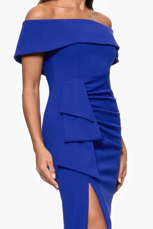 Off-Shoulder Sleeveless Backless High Slit Floor-Length Dress - Chloe Dress