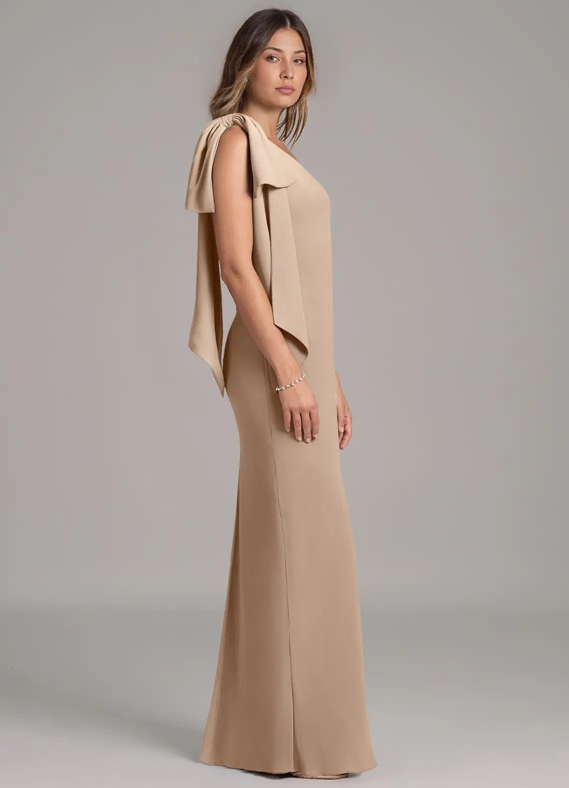 Mermaid One-Shoulder High Slit Wedding Dress - Chloe Dress