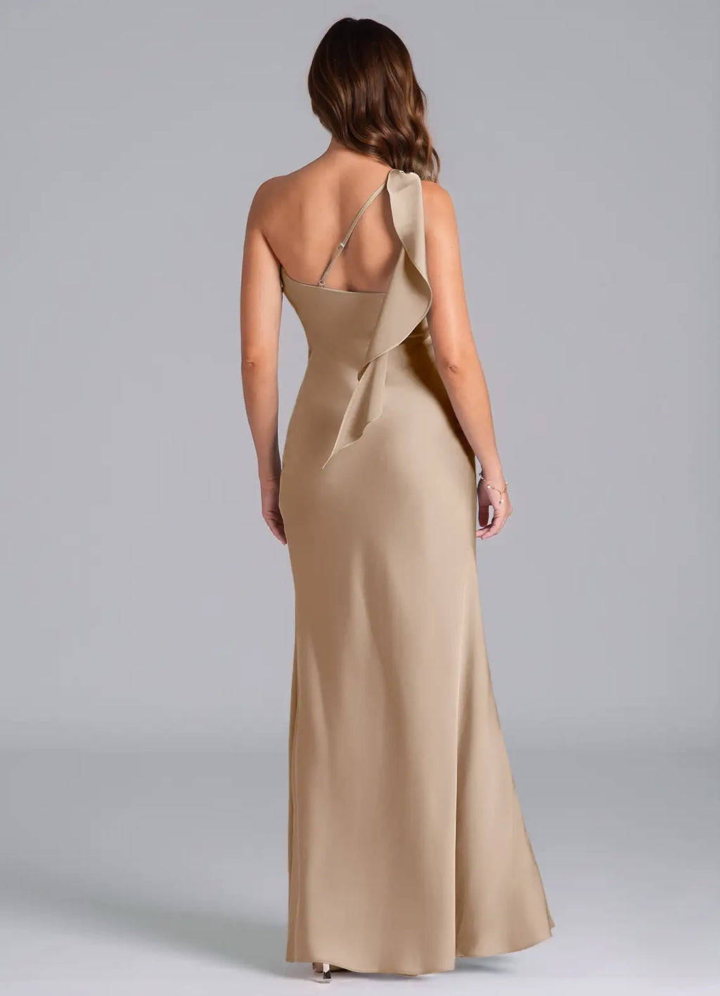 Mermaid One-Shoulder Satin Wedding Dress - Chloe Dress