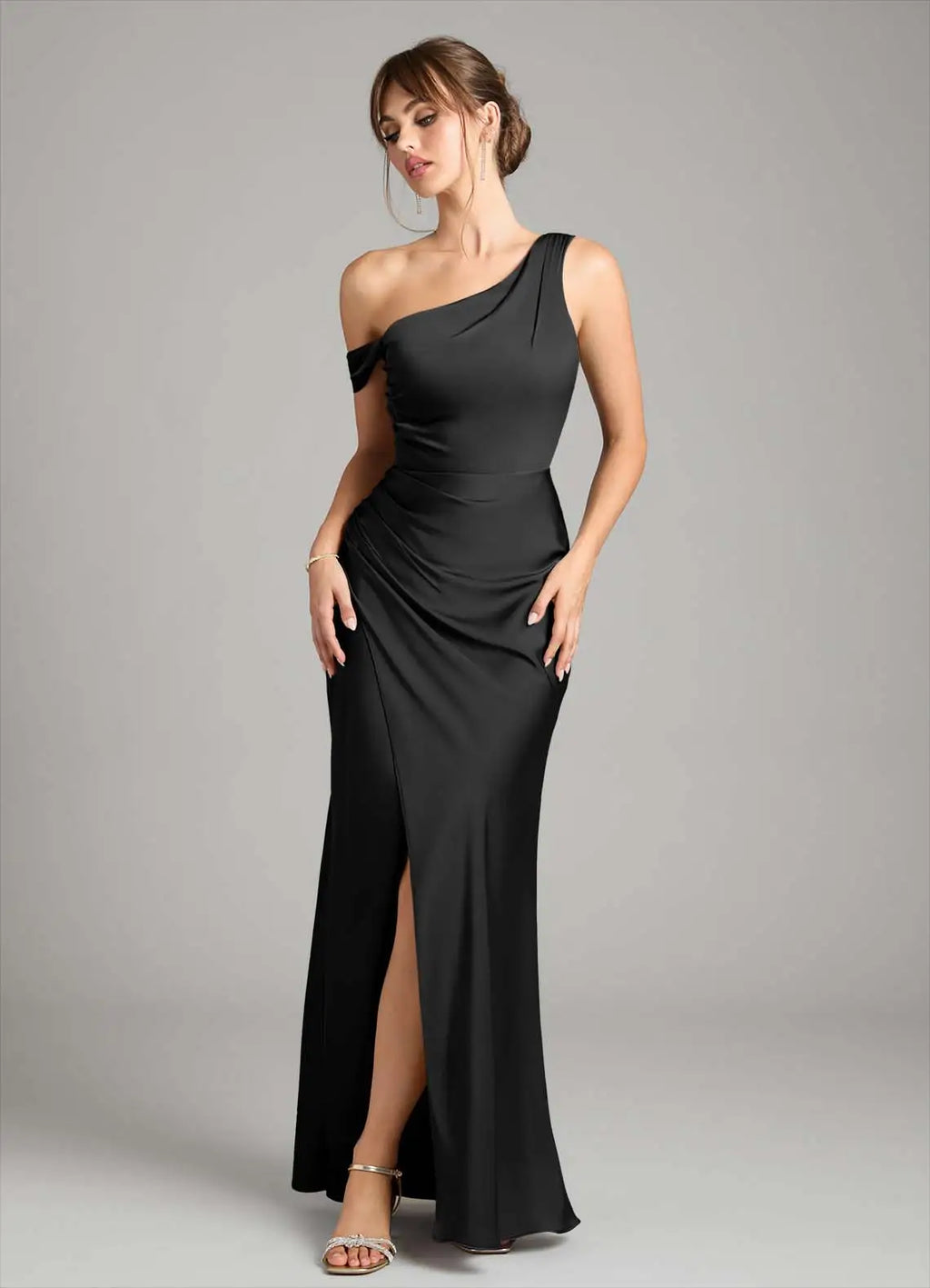 One-Shoulder Wedding Dress - Chloe Dress