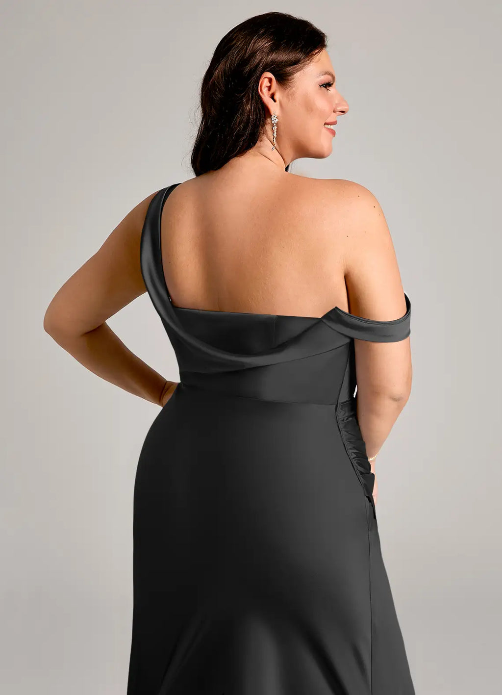 One-Shoulder Wedding Dress - Chloe Dress