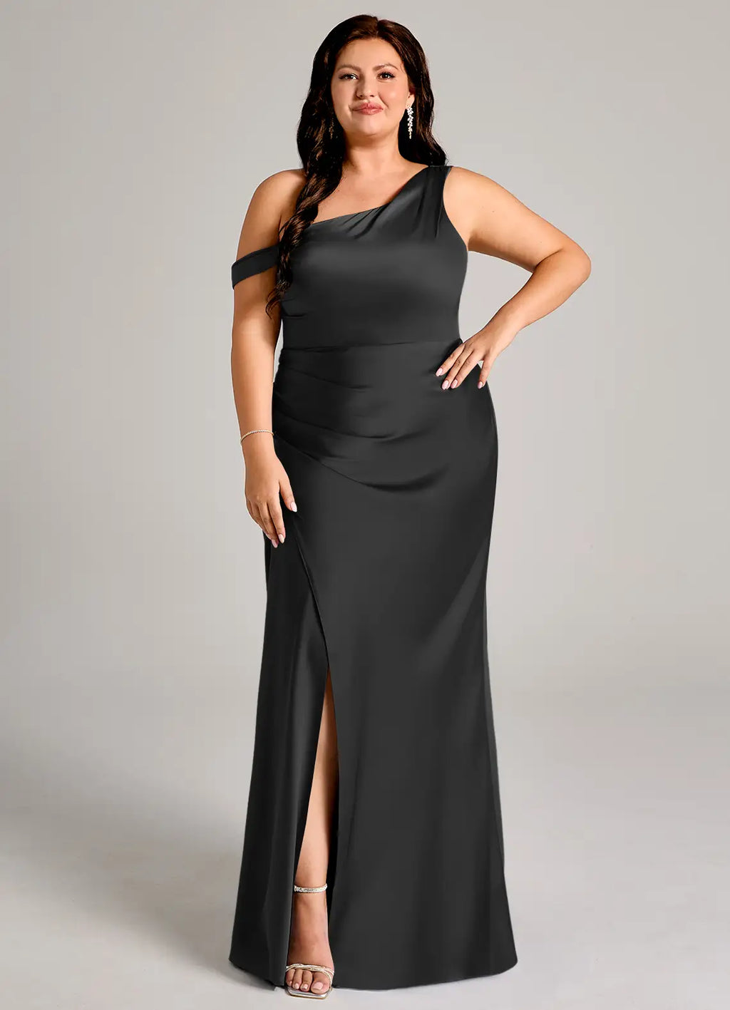 One-Shoulder Wedding Dress - Chloe Dress