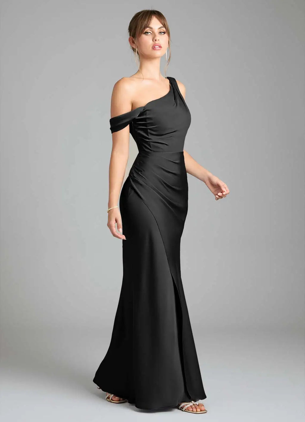 One-Shoulder Wedding Dress - Chloe Dress