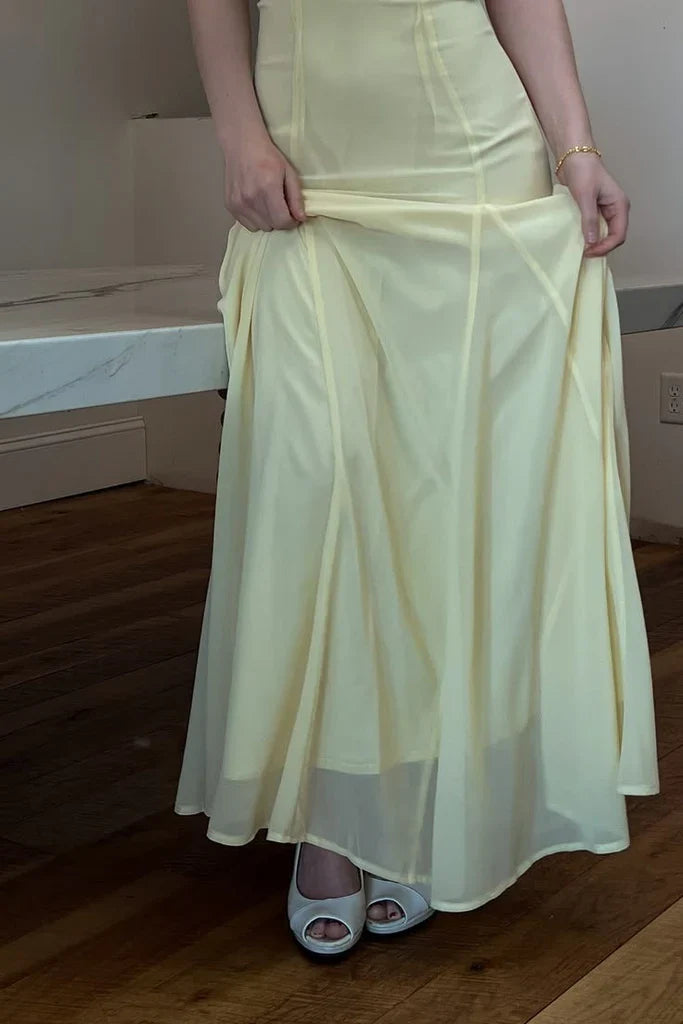 A-Line Sweetheart Chiffon Floor-Length Evening Dress - Chloe Dress