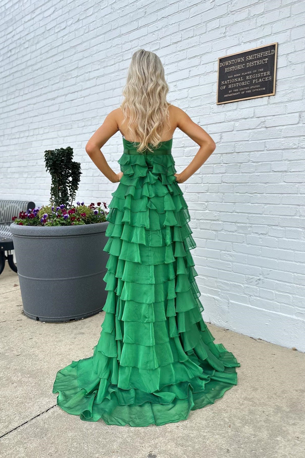 A-Line Strapless Sleeveless Floor-Length Evening Dress - Chloe Dress