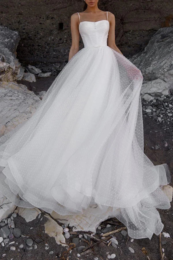 White A-Line Mini Wedding Dress - Chloe Dress