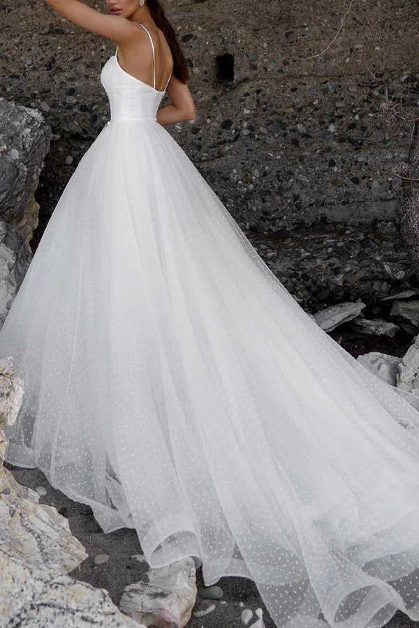 White A-Line Mini Wedding Dress - Chloe Dress